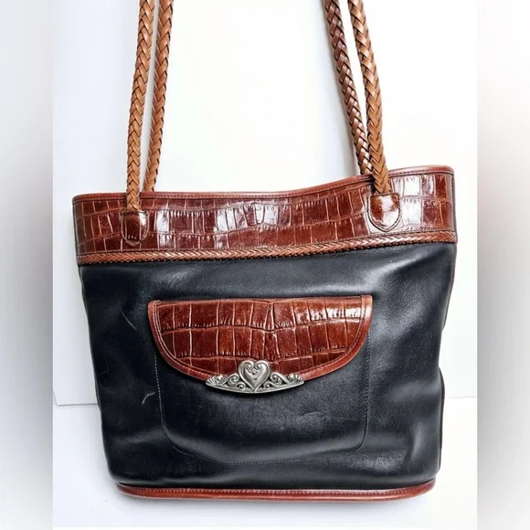 Brighton Black and Brown Tote Bag - Picture 10 of 16